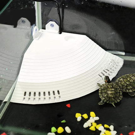 1/4 Round Corner Turtle Basking Platform with Ramp