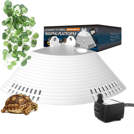 1/4 Round Corner Turtle Basking Platform with Ramp