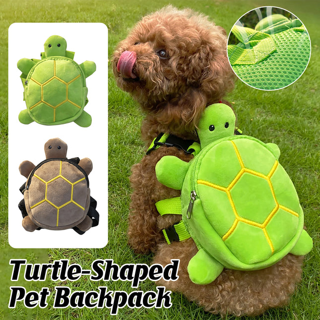 Turtle Shape Dog Self Backpack Large Capacity Pet Knapsack Pet Snack Bag Pet Use