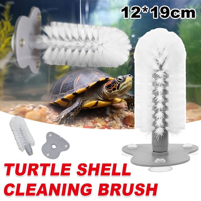 Suction Cup Cleaning Brush Soft Bristle Turtle Shell and Glass Tank Scrubber