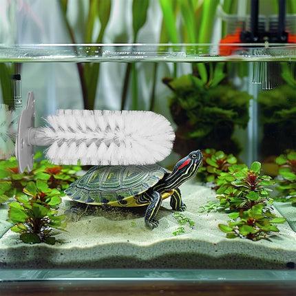 Suction Cup Cleaning Brush Soft Bristle Turtle Shell and Glass Tank Scrubber