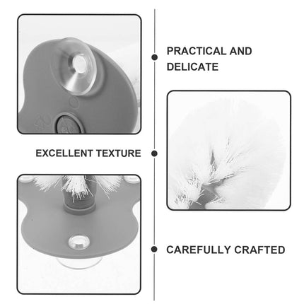 Suction Cup Cleaning Brush Soft Bristle Turtle Shell and Glass Tank Scrubber