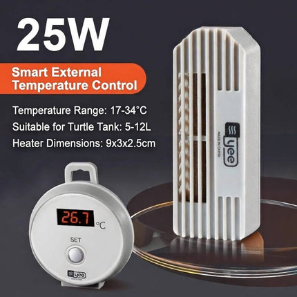 Mini Turtle Tank Heater Rod Digital Display Thermostat Explosion Proof 25W 50W
