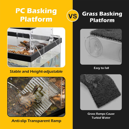 Turtle Basking Platform Floating Dock Clear Durable for Aquarium Tank