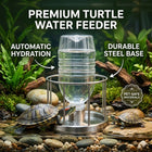 Automatic Turtle Water Feeder Stainless Steel Base L