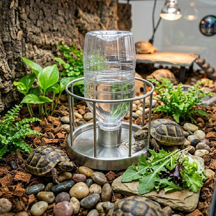 Automatic Turtle Water Feeder Stainless Steel Base L