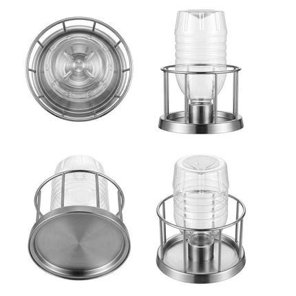 Automatic Turtle Water Feeder Stainless Steel Base L