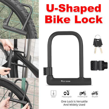 Bicycle U Shaped Lock Anti Theft Lock Cycling Equipment Bike Security Lock