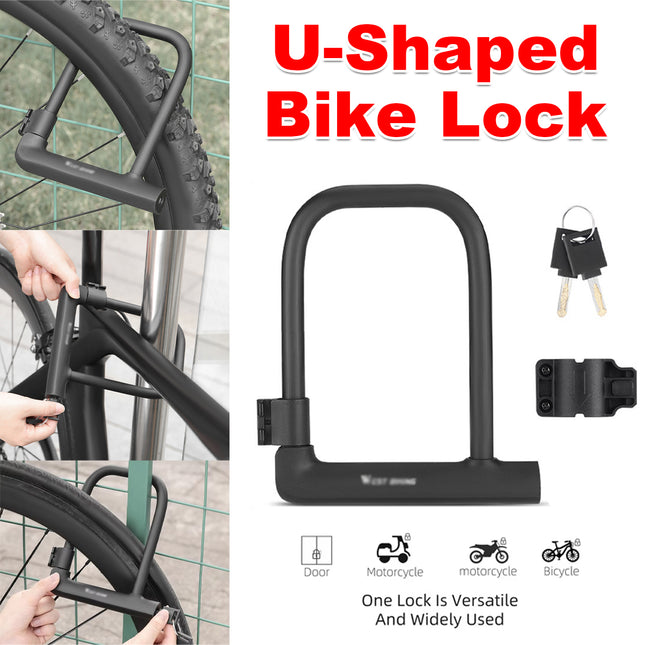 Bicycle U Shaped Lock Anti Theft Lock Cycling Equipment Bike Security Lock