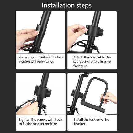 Bicycle U Shaped Lock Anti Theft Lock Cycling Equipment Bike Security Lock