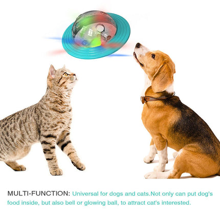 Leaky Ball Teething Toy Frisbee for Dogs and Cats Training Interactive Pet Toy