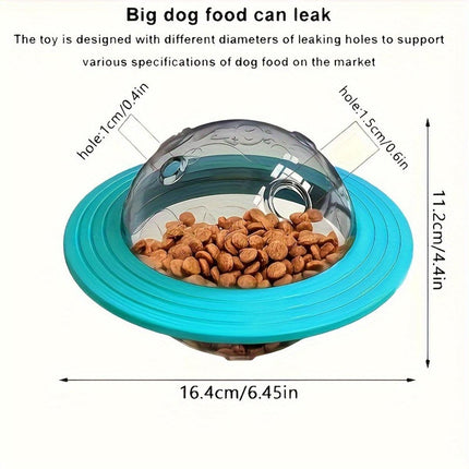 Leaky Ball Teething Toy Frisbee for Dogs and Cats Training Interactive Pet Toy