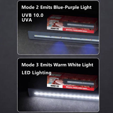 UVB 10 LED Reptile Lamp Bar 6W 290mm with Controller
