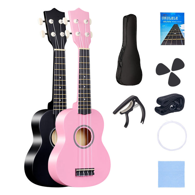 21 Inch Ukulele Beginner 4 String Small Guitar Easy To Learn Clear Sound Use