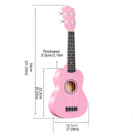 21 Inch Ukulele Beginner 4 String Small Guitar Easy To Learn Clear Sound Use