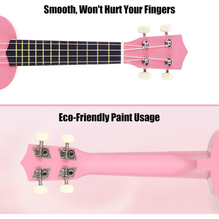 21 Inch Ukulele Beginner 4 String Small Guitar Easy To Learn Clear Sound Use
