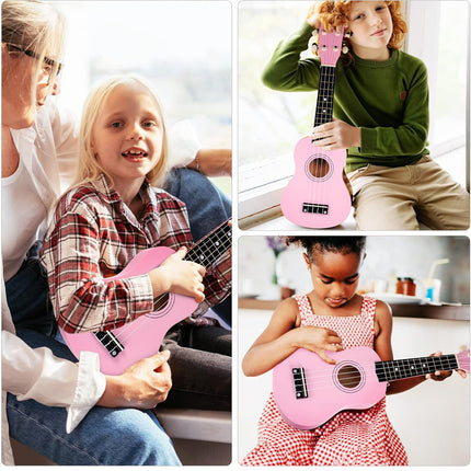 21 Inch Ukulele Beginner 4 String Small Guitar Easy To Learn Clear Sound Use