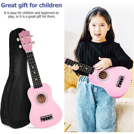 21 Inch Ukulele Beginner 4 String Small Guitar Easy To Learn Clear Sound Use
