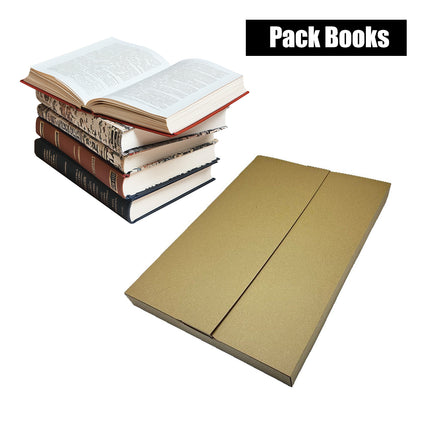 Kraft Paper Shipping Box 50pcs Brown Corrugated Mailer Box Book Packaging Carton