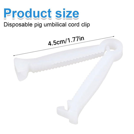 100pcs  Piglet Umbilical Cord Clips Farm Animal Clip for Pig Dog Umbilical Clamp