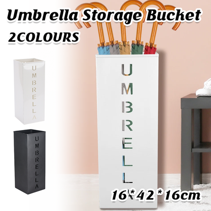 Umbrella Bucket Storage Cylinder Square Storing Umbrellas Home Office Organizer