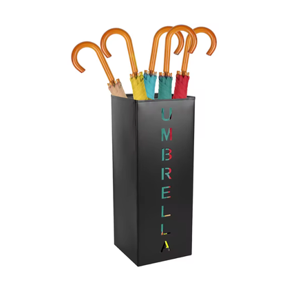 Umbrella Bucket Storage Cylinder Square Storing Umbrellas Home Office Organizer