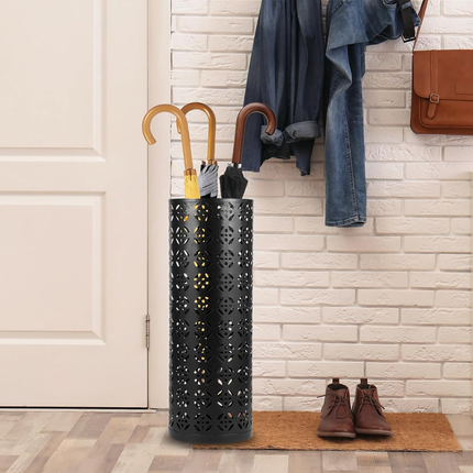 Multifunctional Metal Flower Storage Bucket Umbrella Holder Rack Home Decor