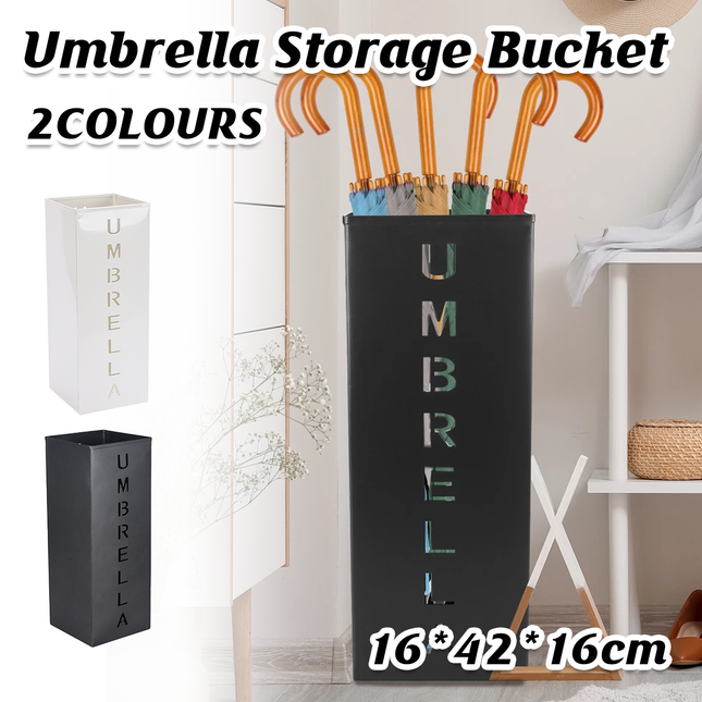 Umbrella Bucket Storage Cylinder Square Storing Umbrellas Home Office Organizer
