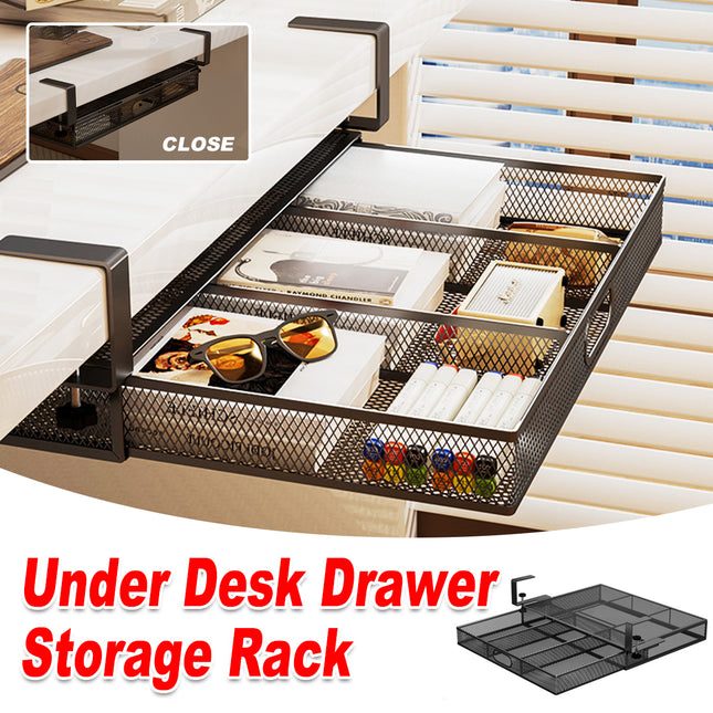 Drawer Type Storage Rack Under Table Hanging Storage Rack Space Saving Organizer