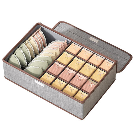 2pcs Drawer Organizer Divider Foldable Storage Box for Bra Sock Underwear Closet