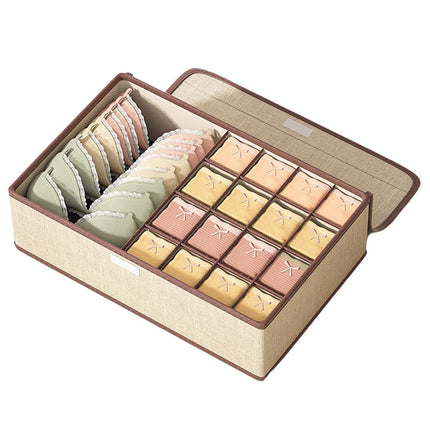 2pcs Drawer Organizer Divider Foldable Storage Box for Bra Sock Underwear Closet