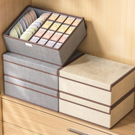 2pcs Drawer Organizer Divider Foldable Storage Box for Bra Sock Underwear Closet