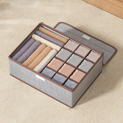 2pcs Drawer Organizer Divider Foldable Storage Box for Bra Sock Underwear Closet