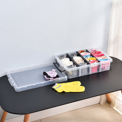 Compartment Storage Container Removable Dividers Clear Craft Tool Box