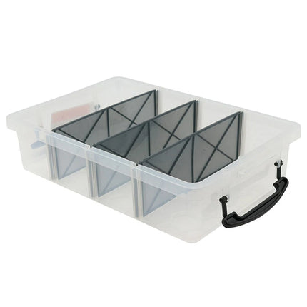 Compartment Storage Container Removable Dividers Clear Craft Tool Box