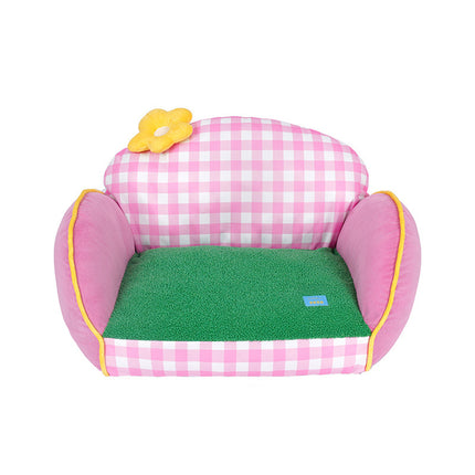 Multi Colour Pet Sofa Bed Removable and Washable for Pets Resting Playing Use