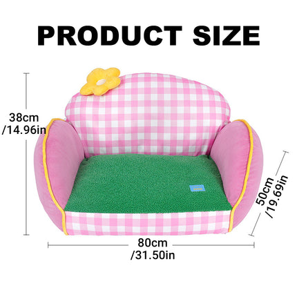 Multi Colour Pet Sofa Bed Removable and Washable for Pets Resting Playing Use