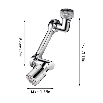Multifunctional Robotic Arm Universal Faucet Extender 360-Degree Rotatable