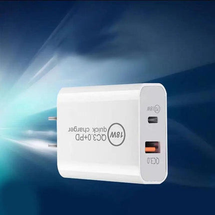 USB DUAL Type-C PD Quick Fast Wall Charger Adapter iPhone Port AU Plug Power - Aimall