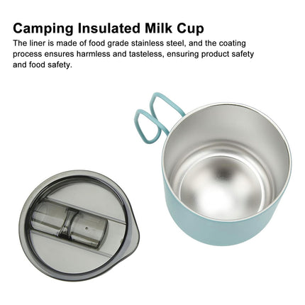 Stainless Steel Double Wall Coffee Cup Thermal Insulated Travel Mug Durable