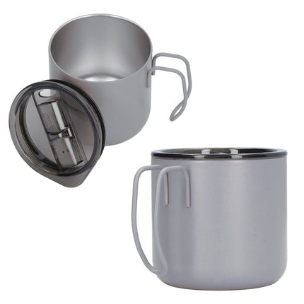 Stainless Steel Double Wall Coffee Cup Thermal Insulated Travel Mug Durable