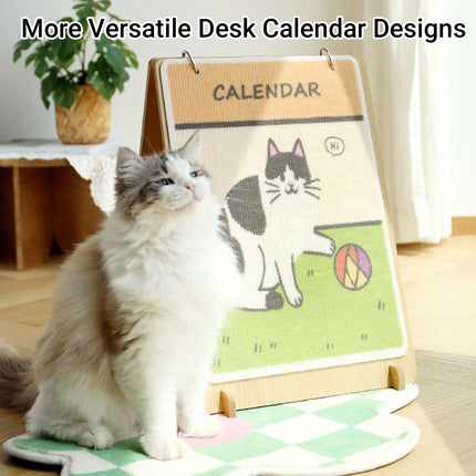 Vertical Calendar Cat Scratching Board Interactive for Cats Durable Scratch Toy