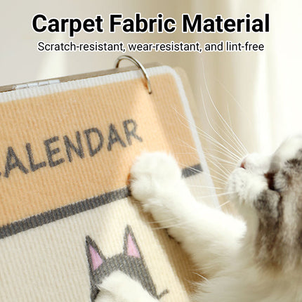 Vertical Calendar Cat Scratching Board Interactive for Cats Durable Scratch Toy