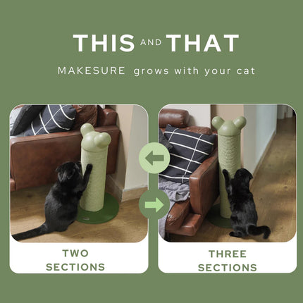 Vertical Cat Scratching Post Modular Tower Climbing Tree Replaceable Sleeve