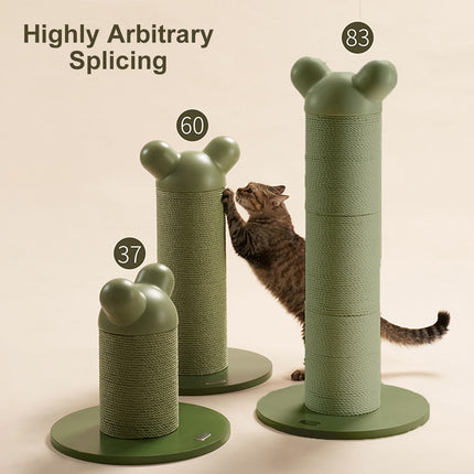 Vertical Cat Scratching Post Modular Tower Climbing Tree Replaceable Sleeve