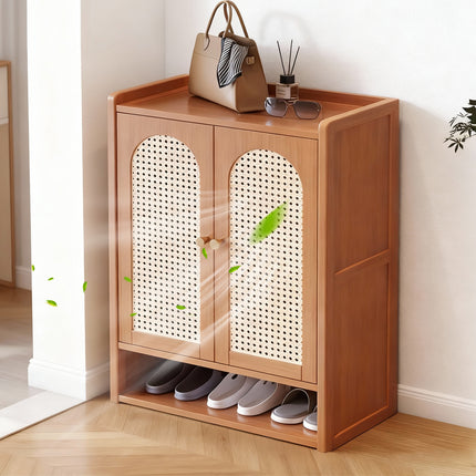 Vertical Shoe Cabinet Multi-Layer Storage Rack for Entryway Hallway Space Saving