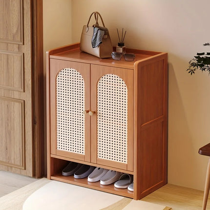 Vertical Shoe Cabinet Multi-Layer Storage Rack for Entryway Hallway Space Saving