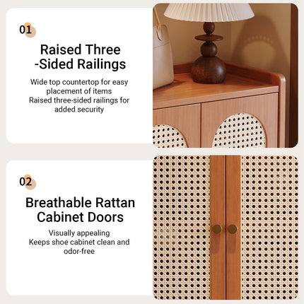 Vertical Shoe Cabinet Multi-Layer Storage Rack for Entryway Hallway Space Saving