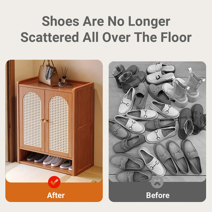 Vertical Shoe Cabinet Multi-Layer Storage Rack for Entryway Hallway Space Saving