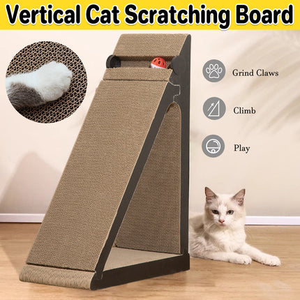 Vertical Triangle Cat Scratcher Wear Resistant Non Shedding Anti Scratch Sofa ﻿